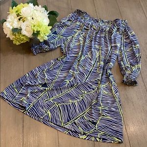 Tori Richard off the shoulder 3/4 sleeve Dress XXS